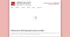 Desktop Screenshot of jmsspecialistjoinery.com