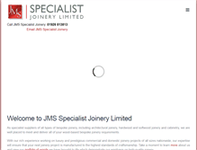 Tablet Screenshot of jmsspecialistjoinery.com